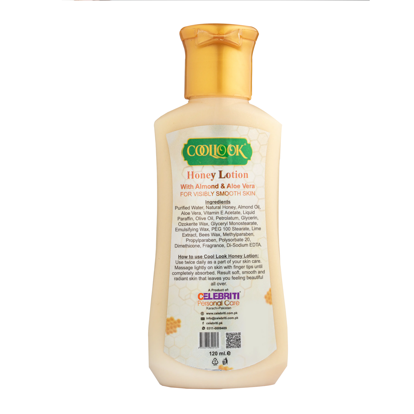 Cool Look Almond &Honey Lotion Celebriti